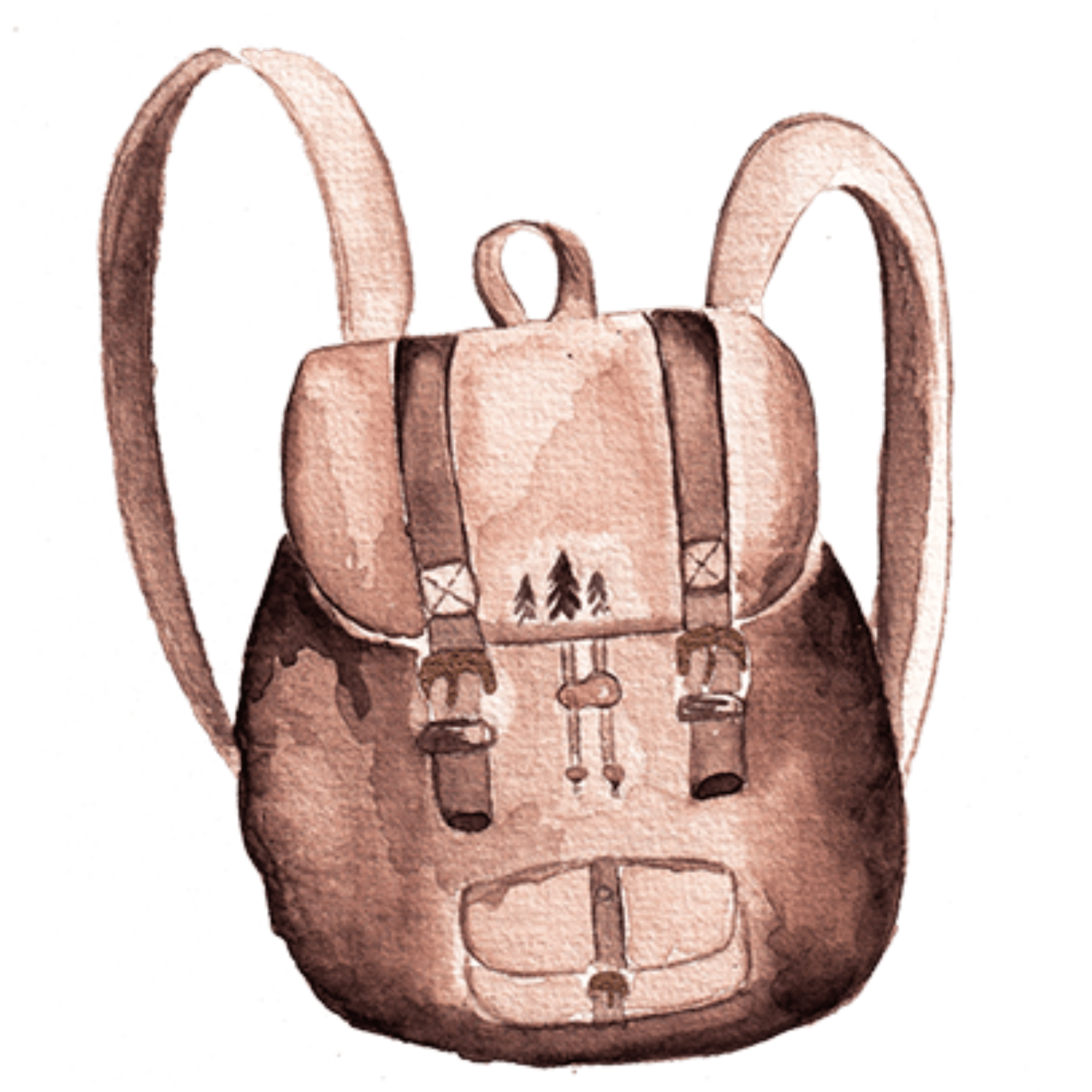 brauner Rucksack