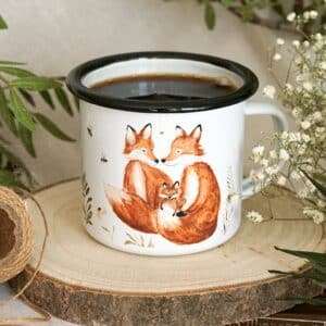 Tasse mit Fuchs Motiven