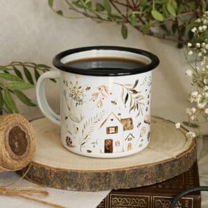 Tasse mit Garten Motiven